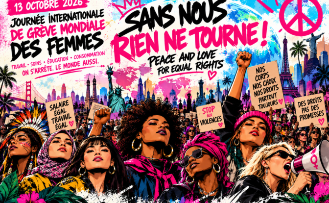 13 octobre 2026 — Grève mondiale des femmes : et si, pour une fois, nous arrêtions de faire tourner le monde ? Journée mondiale grève des femmes